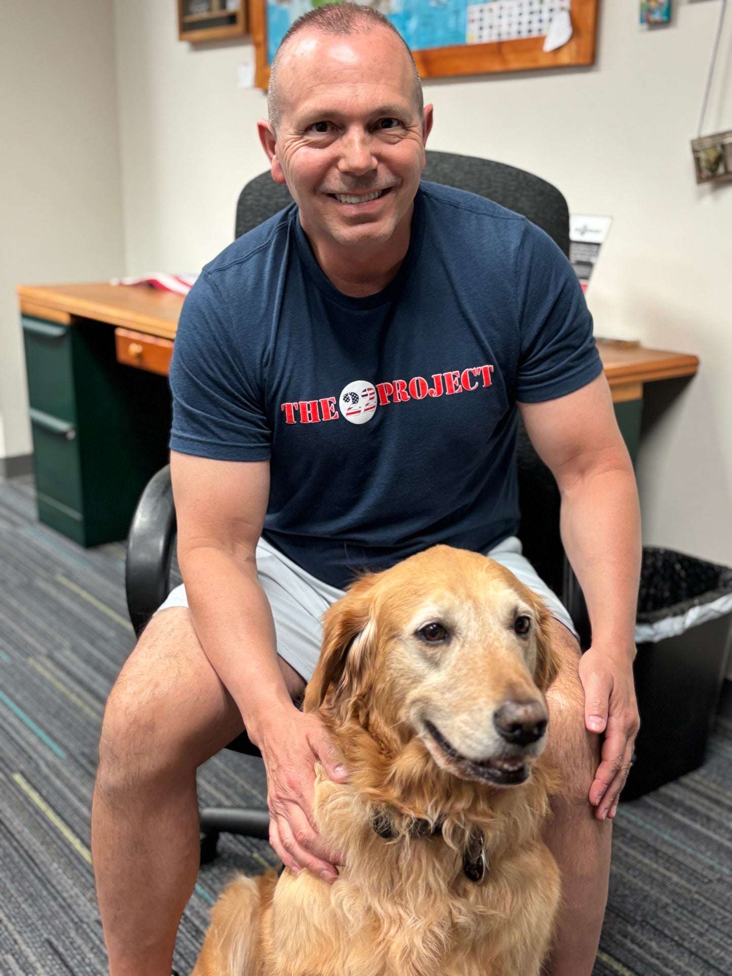 22P Navy Short Sleeve District® Perfect Tri® Tee Crewneck T-Shirt