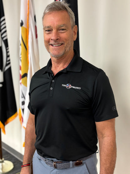 22P Men's Black OGIO® Limit Performance Polo