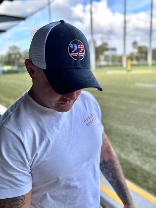 22P Navy + White New Era® 39THIRTY® Stretch Fit Cap