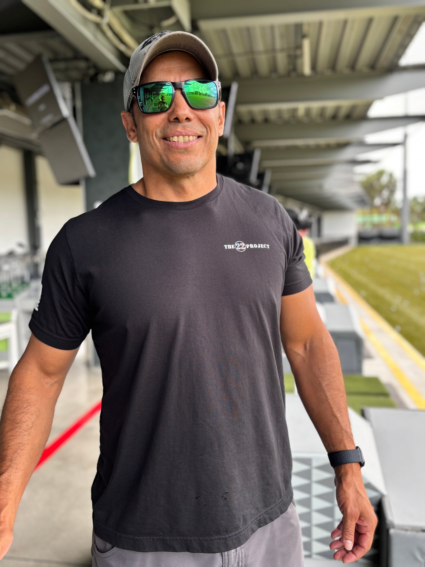 22P Black Short Sleeve Bella+Canvas® Crewneck T-Shirt