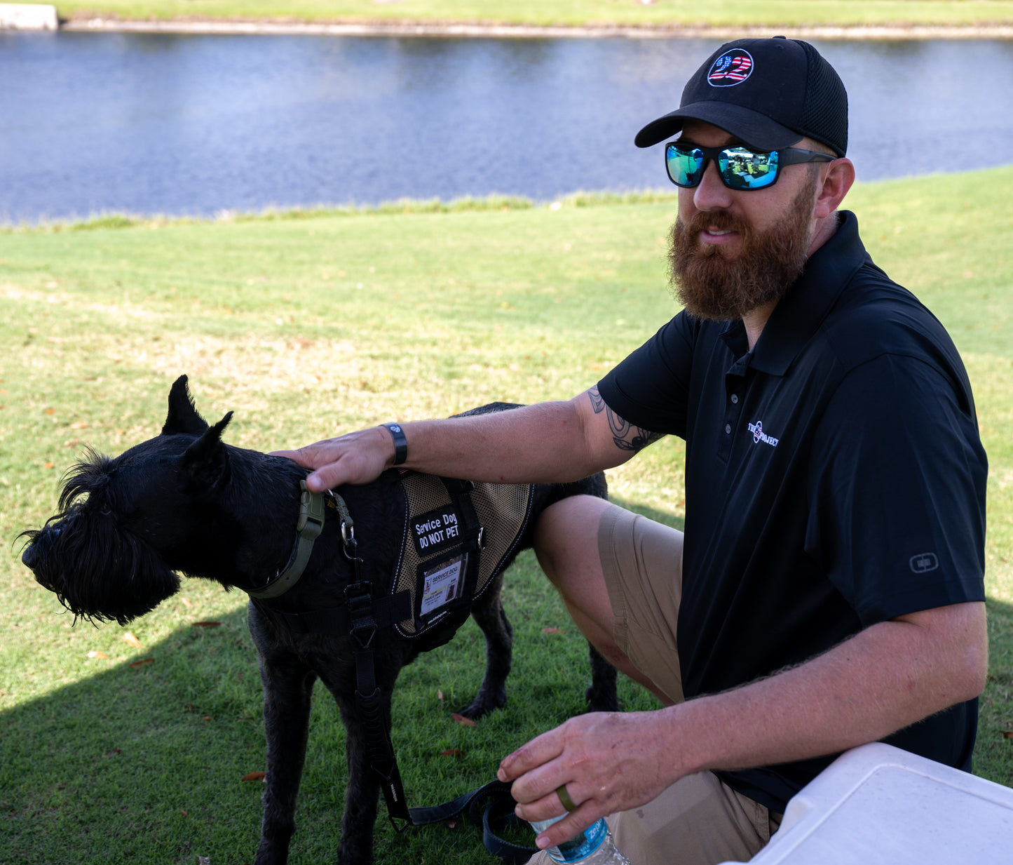 22P Men's Black OGIO® Limit Performance Polo