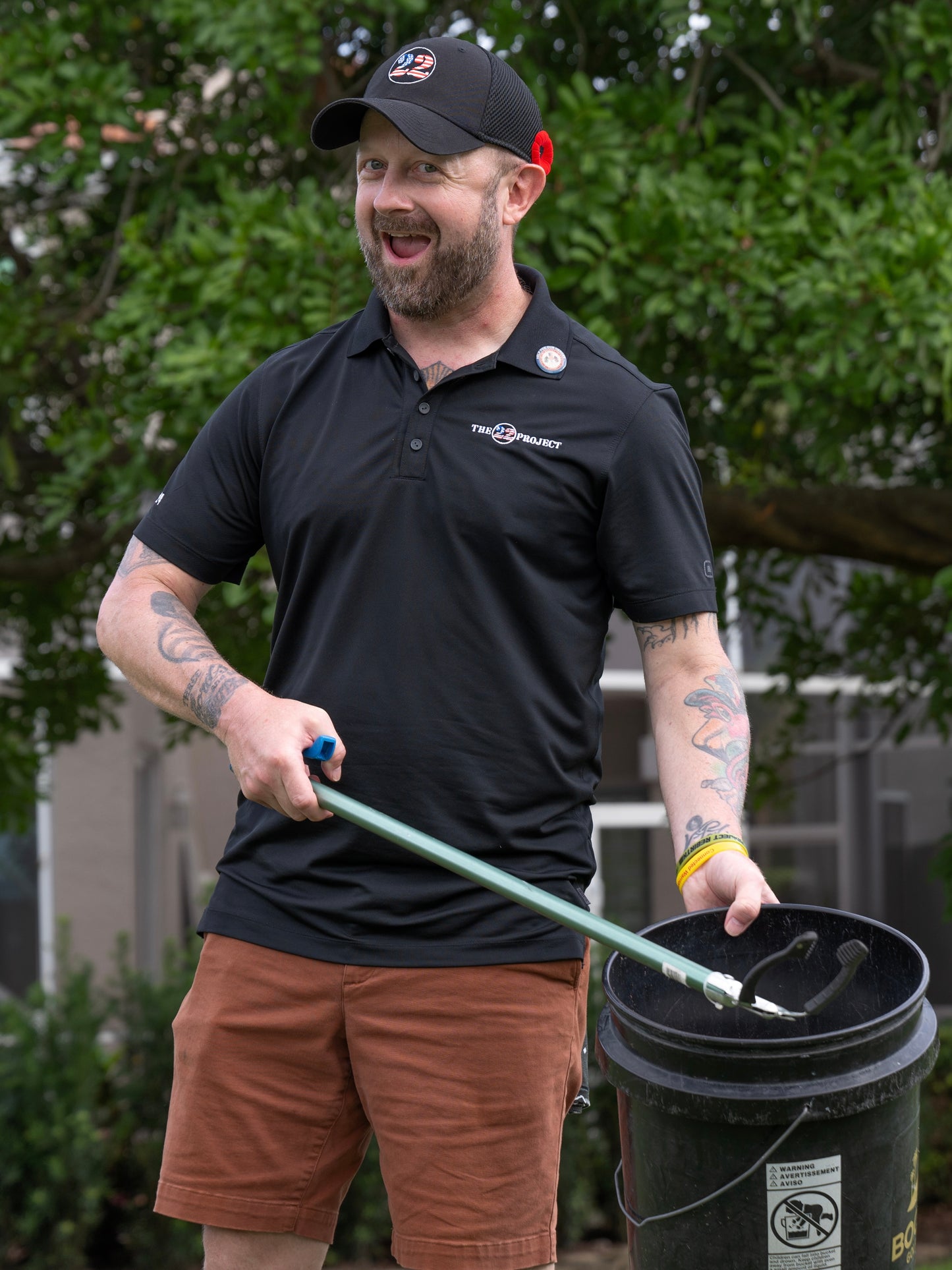 22P Men's Black OGIO® Limit Performance Polo