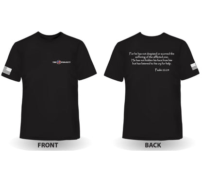 22P Black Short Sleeve Bella+Canvas® Crewneck T-Shirt